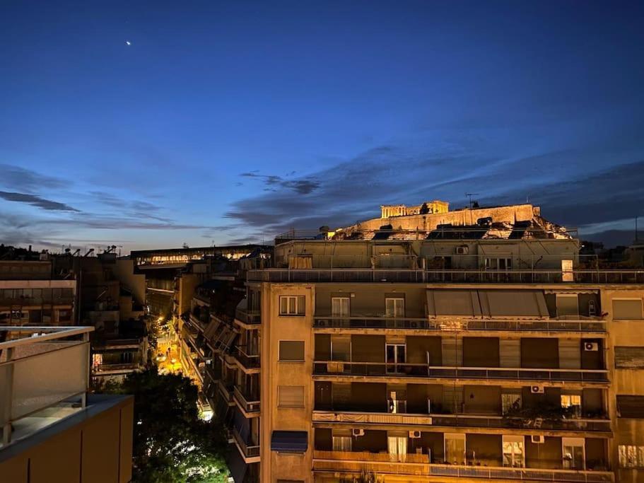 Lovely Apt W/Heated Jacuzzi &Full Acropolis View Apartment Athens Luaran gambar